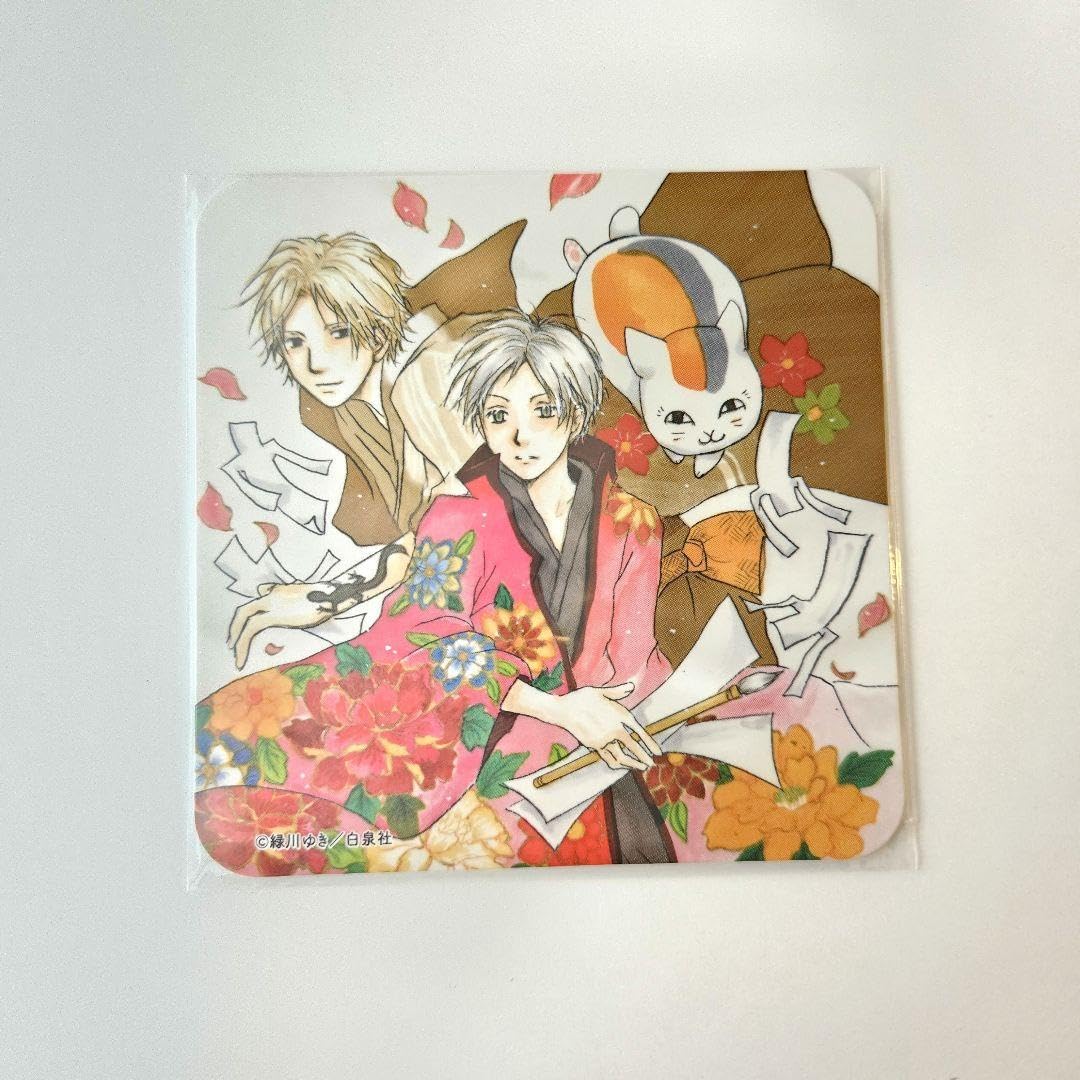 夏目友人帳 20周年 コラボカフェ 特典 コースター 名取周一 的場静司 夏目友人帳 原作 コースター コラボカフェ 20周年 的場静司 名取周一